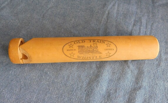 large wooden train engine