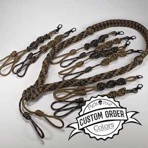 Custom Order Call Lanyard (Fishtail neck/Kumihimo braid bottom)