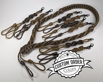 Custom Order Call Lanyard (Fishtail neck/Kumihimo braid bottom)