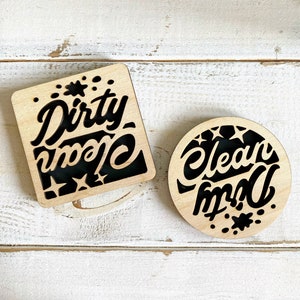 Dirty Clean Dishwasher Magnet,Retro Dishwasher Magnet,Dishwasher Magnet, Farmhouse Dishwasher Magnet