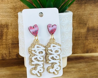 San Francisco Earrings, 49ers Earrings, San Francisco Football Earrings, Superbowl Earrings, NFL Accessories,