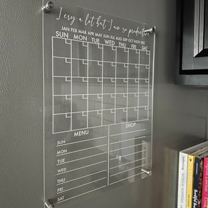 Eu choro muito planejador, planejador de geladeira, planejador de geladeira magnética, planejador de acrílico, calendário acrílico, calendário de geladeira magnético