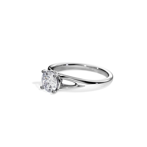 Skye Oval Diamond Halo Cathedral Twisted Rope Split Shoulder Engagement Ring  (14k White Gold) – Busy Bee Jewelry
