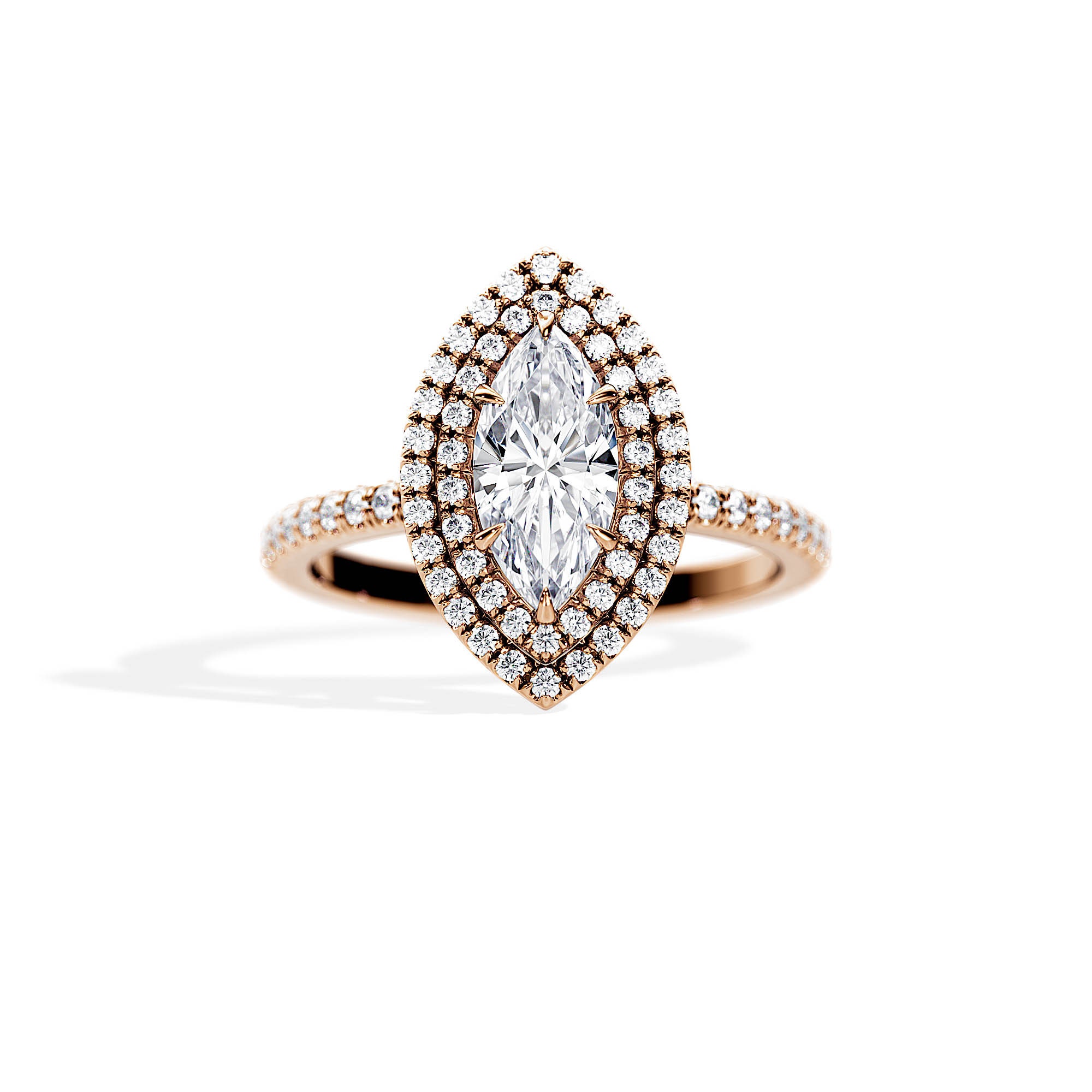 TCW 1.65 Marquise Cut Double Halo Engagement Ring - Etsy