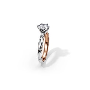 1 Carat Lab Grown Diamond Ring / Knot Engagement Ring / Floral Diamond Ring / Nature Lab Diamond Ring / 1 Carat Round Lab Grown Diamond Ring
