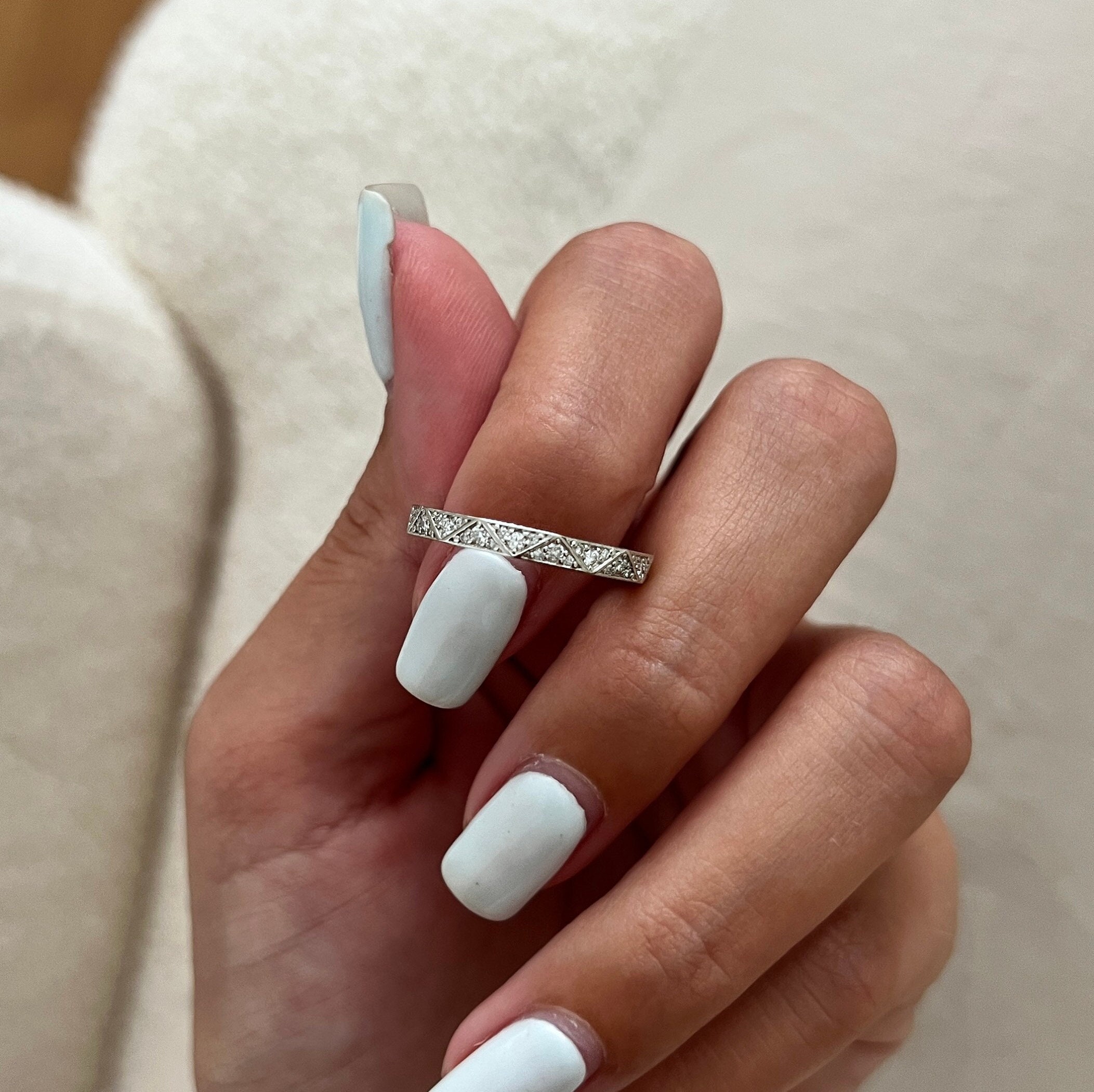 Squoval wedding ring best sale