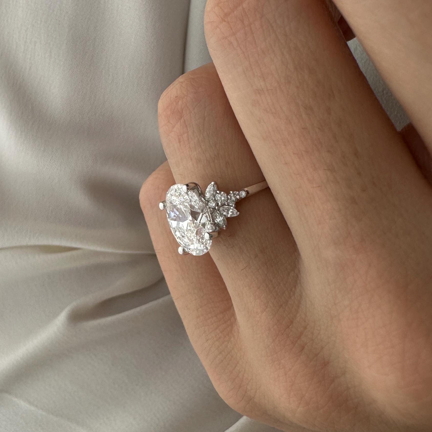 3-Stone Diamond Engagement Ring - Kosher Diamonds