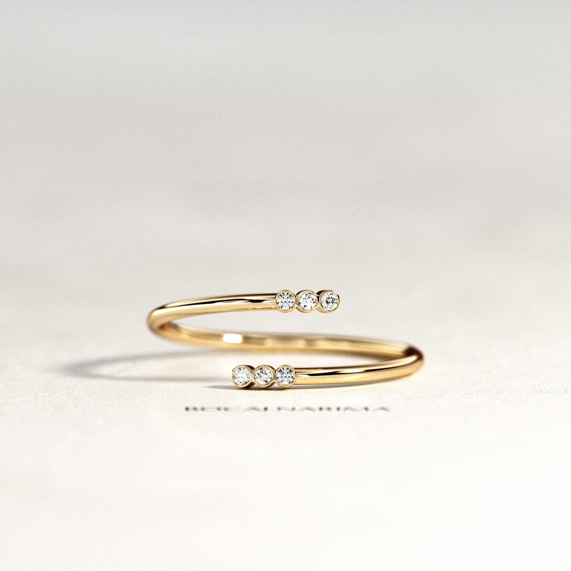 14k gold 2024 bypass ring