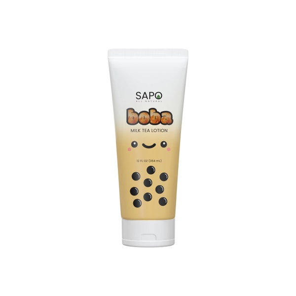 Sapo All Natural Boba Lotion - For Hands and Body - Hydrates and Moisturizes with Aloe, Hyaluronic Acid, Vitamin C & E