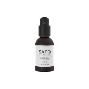 Sapo All Natural Wrinkle Serum with Hyaluronic Acid, Bakuchiol, Carrot Extract, Retinyl Palmitate & CoQ10 - Reduces Wrinkles and Fine Lines