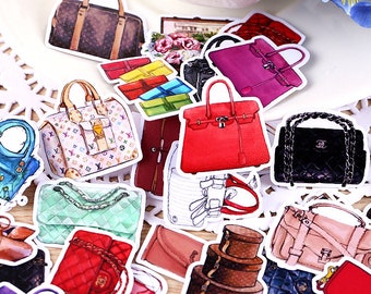 handbag stickers etsy