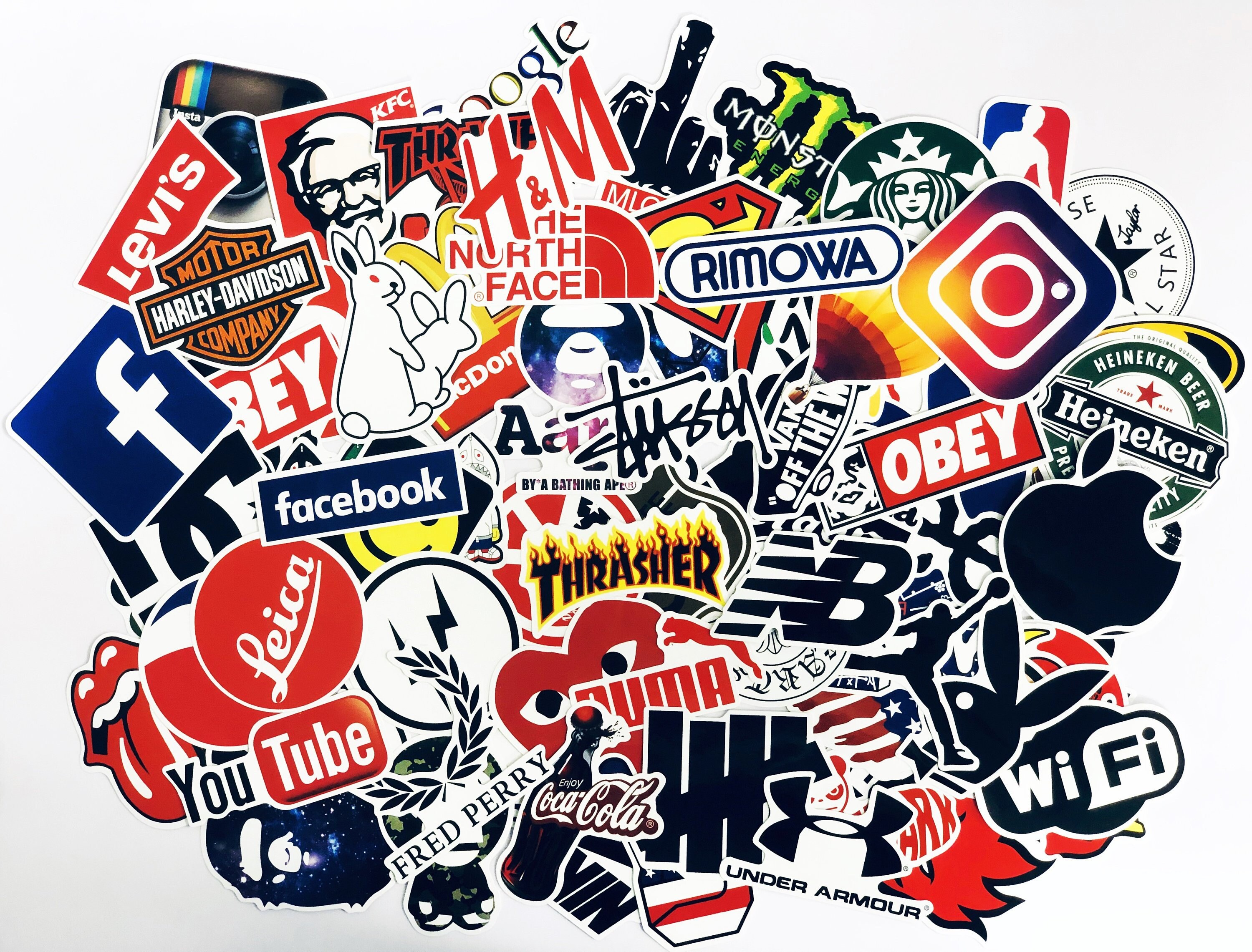 Brand Sticker Bomb Laptop Stickers Suitcase Stickers Etsy