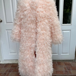 Janet blush powder  tulle jacket for women, coat dress for cocktail party, Plus size dress