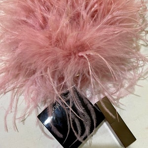 SGinstar Angie dusty rose pink feathers mini bag for women,Small feathers bag,Feathers hand bag,Purse bag for evening evening image 6