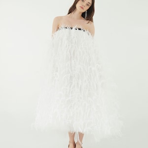 Elena white tulle midi dress for women,Tea length wedding dress,Long tulle dress,Plus size tulle dress,Bridal tulle dress,Tulle prom dress