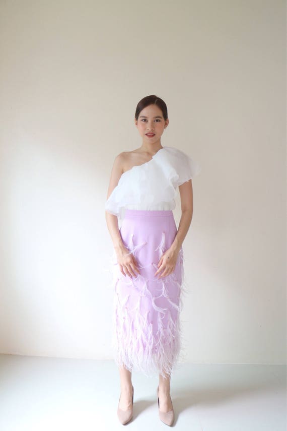 Lala Lavender Feathers Skirt for Women, Wedding Guest Dress,graduation Dress,unique Wedding Dress,maternity Dress,celestial Dress - Etsy Lala Lavender Feathers Skirt for Women, Wedding Guest Dress,graduation Dress,unique Wedding Dress,maternity Dress,celestial Dress - Etsy