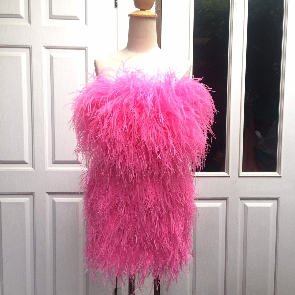 Feathers TRIM Ostrich Feathers Feather Trim Craft Feathers Color Feathers  Pink Feathers Dress Feather Feather Fringe Skirt Feather Trim 