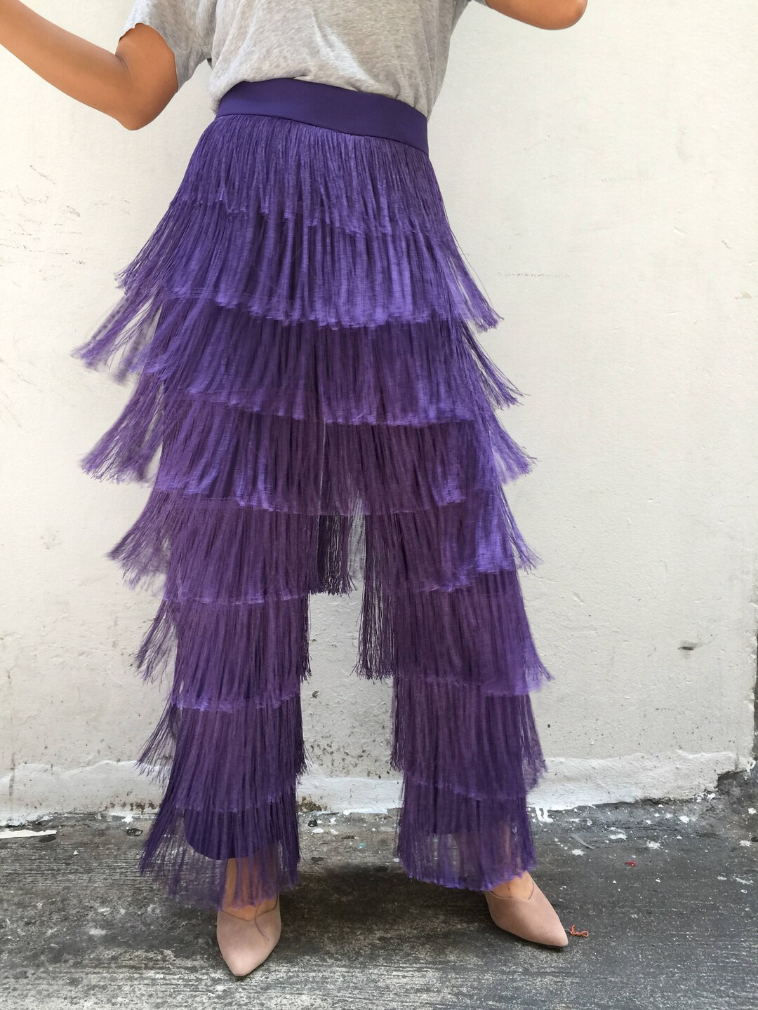 Sginstar Vickie Tassels Pants for Womencocktail Party Etsy