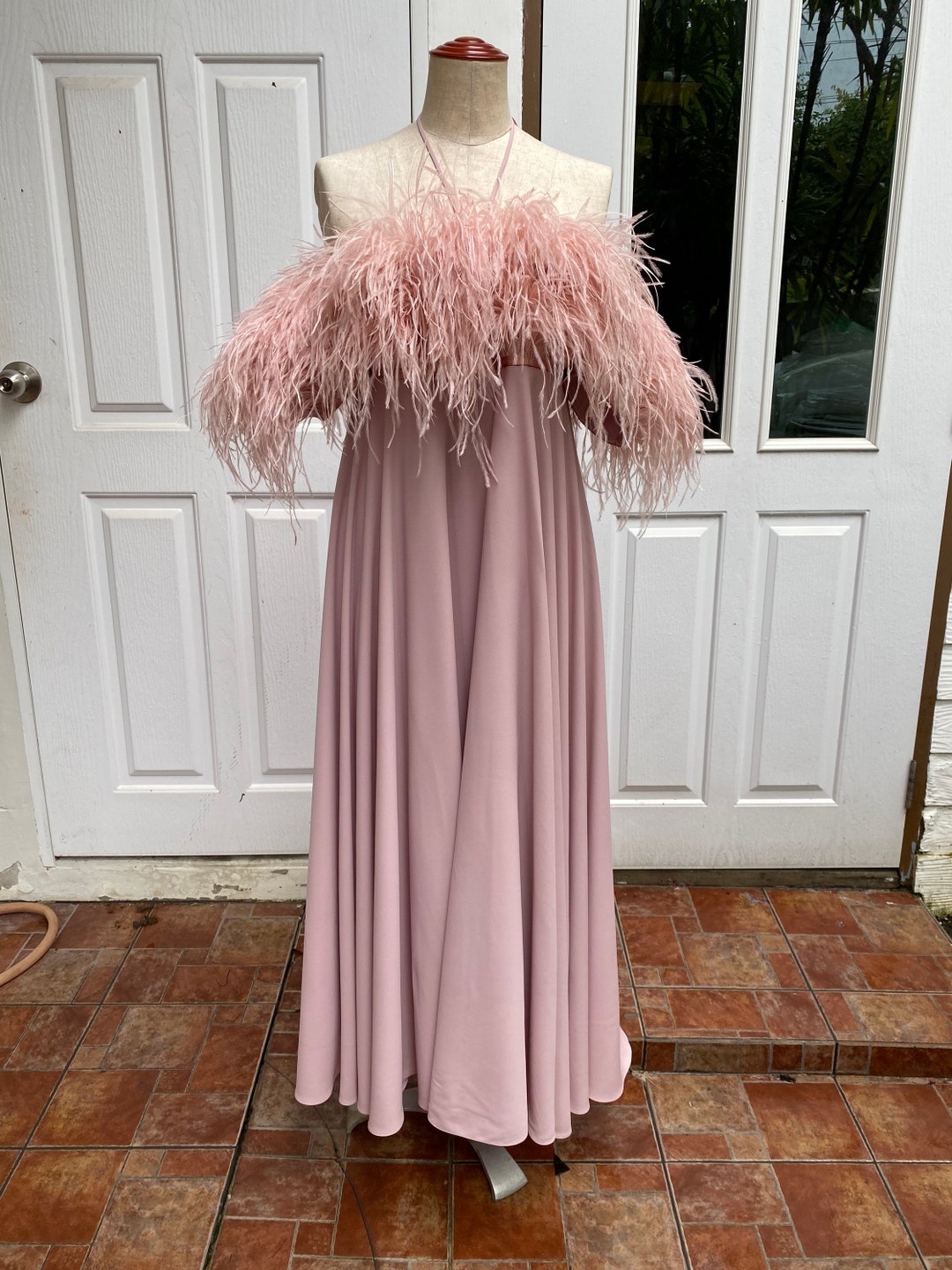 blush pink off the shoulder maxi dress PinkBlush Pink Solid Off Shoulder Maxi Dress