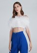 SGinstar Gina White Feather  top Feather Top Feather Cocktail Top Feather Prom Top 