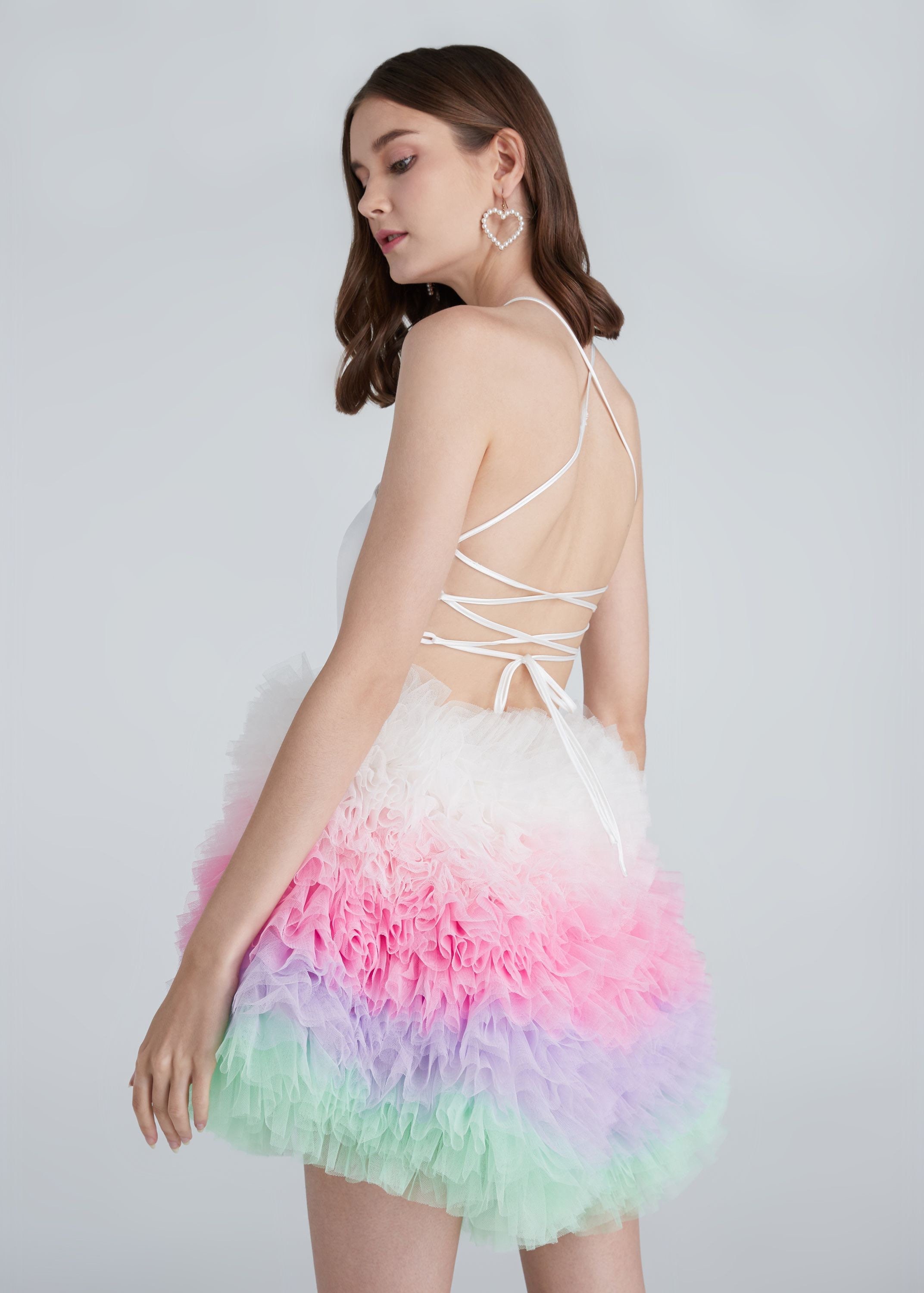 Tulle Jacket - Multi Rainbow