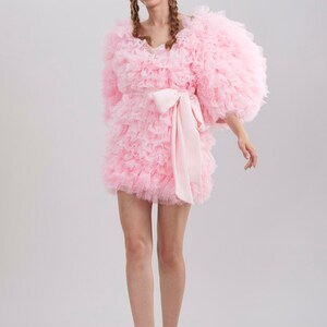 Custom tulle dress,Unique wedding dress,Wedding guest dress,Pink wedding dress,Pink fairy dress,Pink princess dress,Fluffy dress ball gown