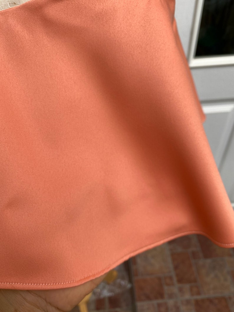 Orange Feder Top & Hose für Frauen, weite Beinhose, kundenspezifische Hose, Abschlusskleid, Übergrößenkleid Braut, Hochzeitsgastkleid, Geschenk für sie Bild 8