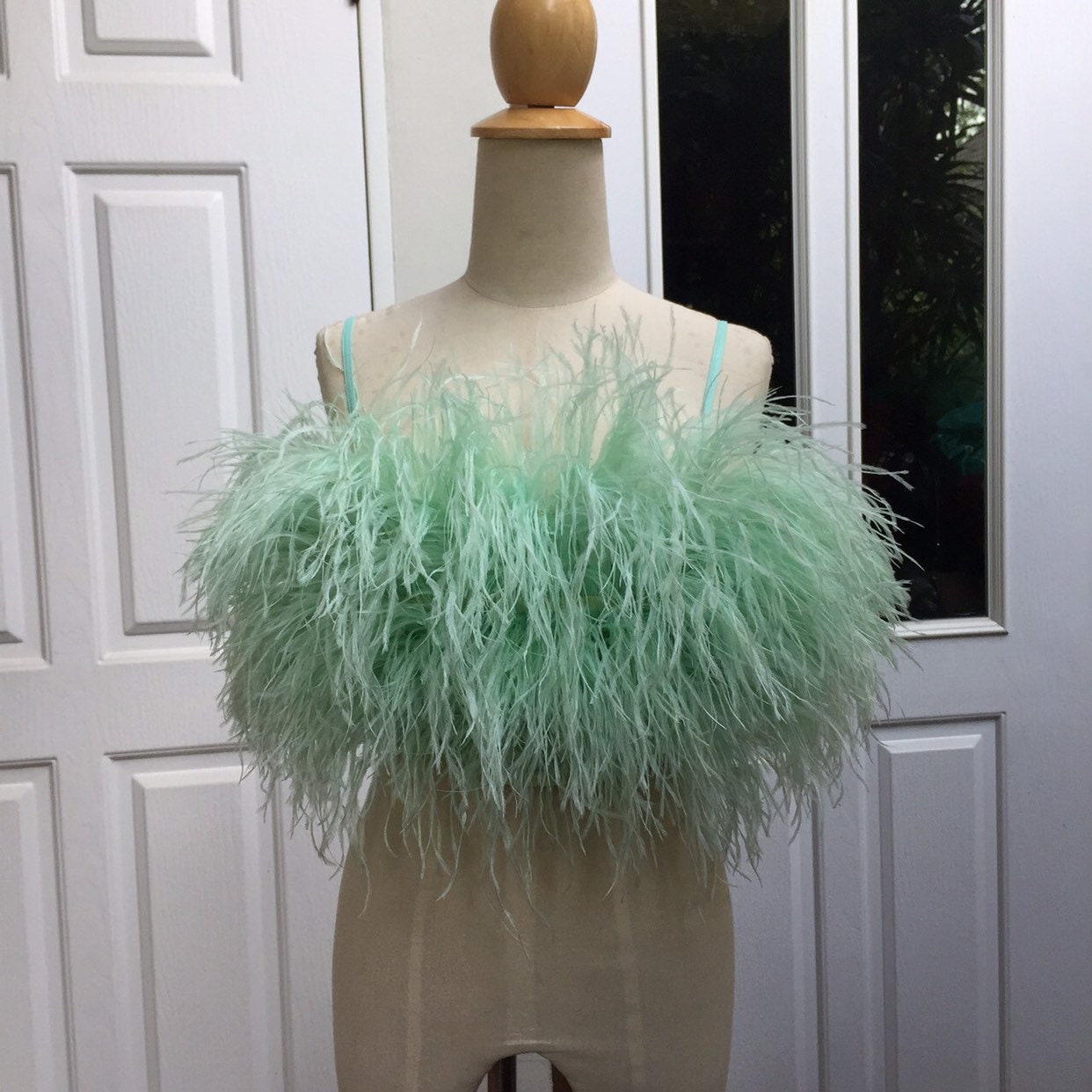 Sginstar Gina Mint Green Feather Top ...