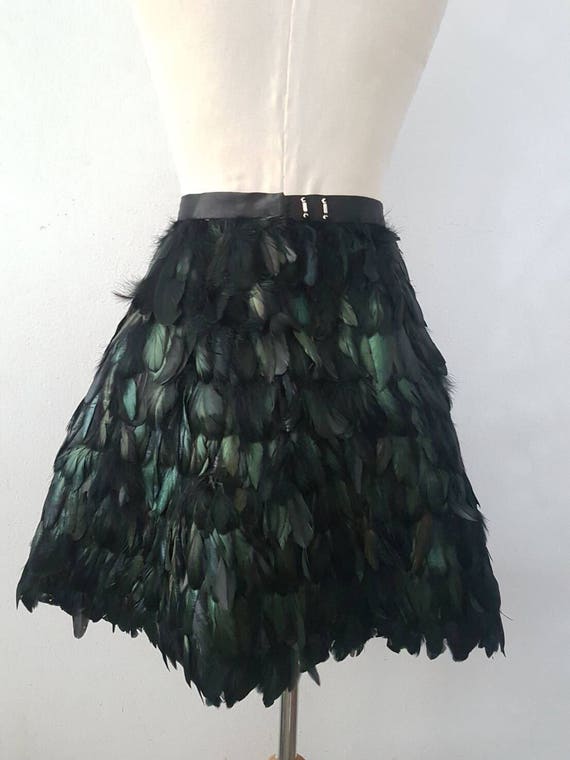 Feather skirt dress plus cheap size