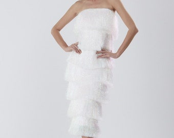 SGinstar Riza Tinsels Fringes Dress Tassels Dress Cocktail Dress Prom Dress