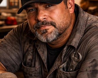 Locked In Hat Mechanic Cap, Funny Mechanic Hat, Blue Collar Baseball Cap, Tradesman Gift, Car Guy Hat, Handyman Hat, Gift for Him