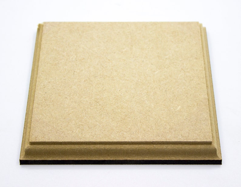 1 PLAQUE WOODEN PLAQUES 5/" X 5/" SQUARE 18mm MDF blank wall signs plinths