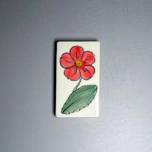 Handmade Magnets: Porcelain Flower, Set of 4, Fine Art Ceramics image 6
