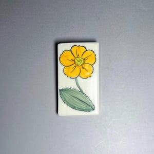 Handmade Magnets: Porcelain Flower, Set of 4, Fine Art Ceramics image 2