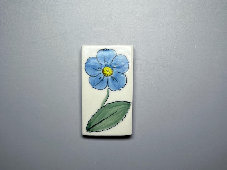 Handmade Magnets: Porcelain Flower, Set of 4, Fine Art Ceramics image 4