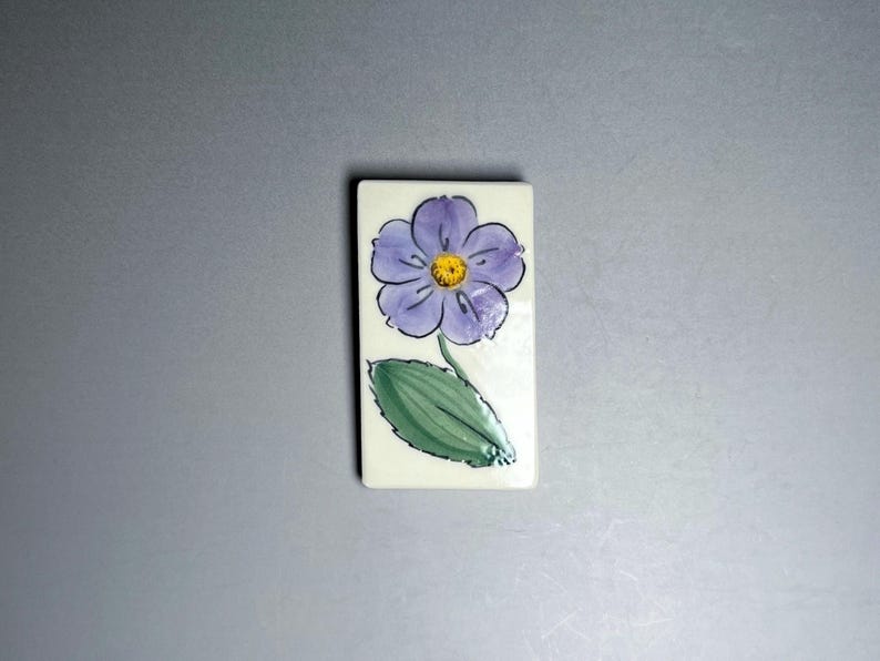 Handmade Magnets: Porcelain Flower, Set of 4, Fine Art Ceramics image 8