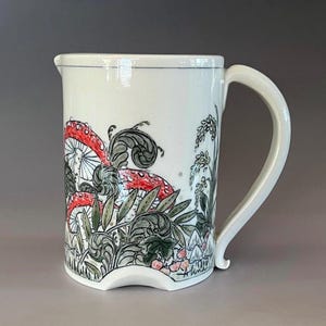 Mushroom Mug: Porcelain Cup - Seconds