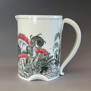 Mushroom Mug: Porcelain Cup - Seconds