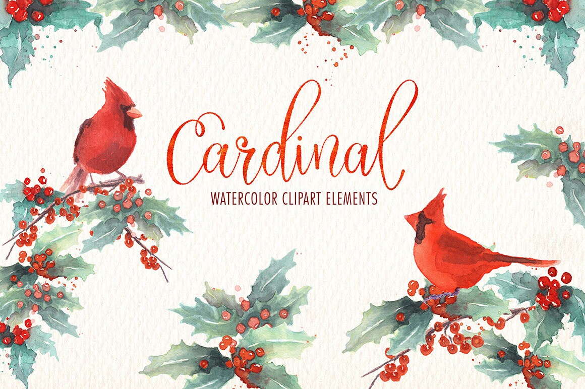 Watercolor Cardinal Bird PNG Clipart Watercolor Clip Art Ideal ...