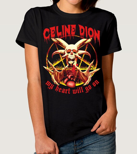 My Heart Will Go On Celline Dion Men/'s Black Tees Shirt Clothing