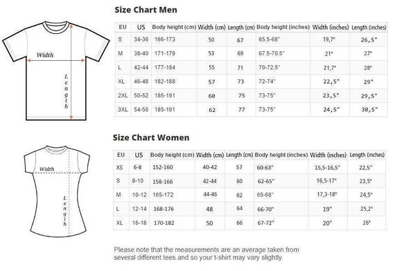 Theory Shirt Size Chart