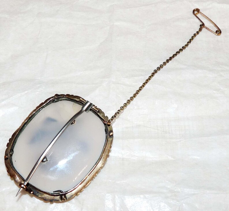 Second Hand 1950s Garnet Split Pearl /& Quartz Brooch