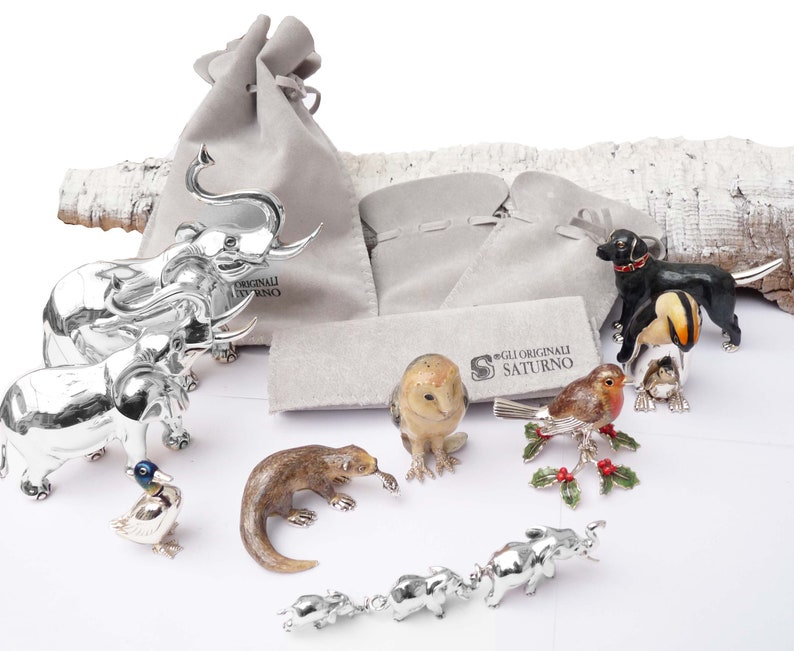 Handmade Solid Silver & Enamelled Small Ginger Cat Ornament Etsy UK