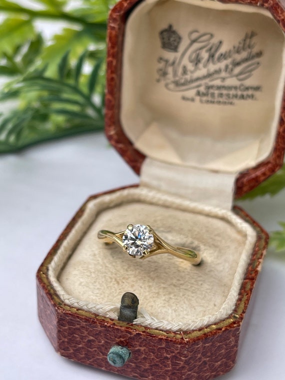 Second Hand 2011 18 Karat Gold Solitaire Diamant 0 62cts Ring Etsy