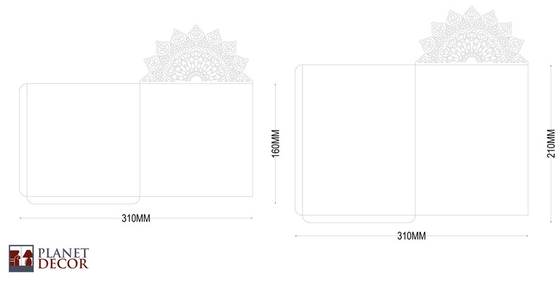 Laser Cut Wedding Card Template