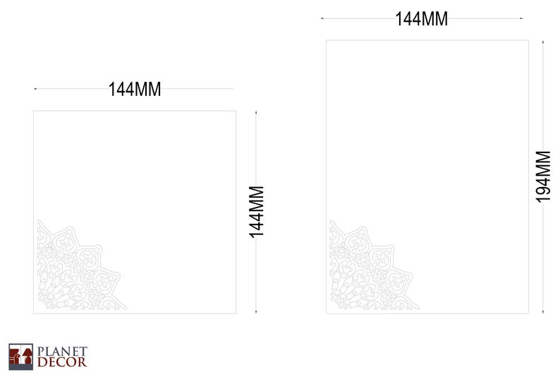 Laser Cut Wedding Card Template