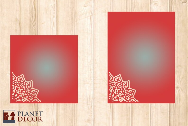 Laser Cut Wedding Card Template