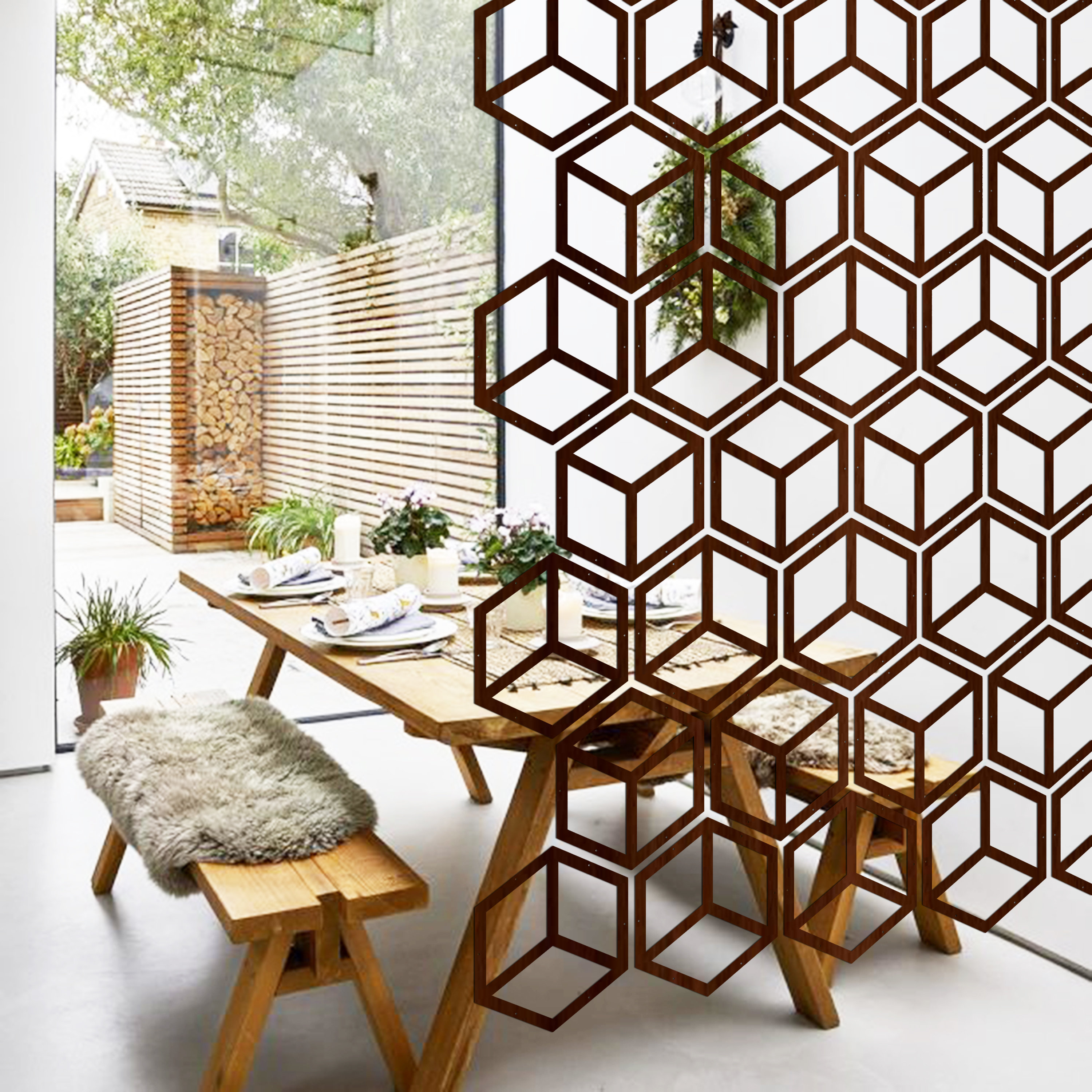 Modern Hanging Room Divider Contemporary Wall Hanging Room Etsy