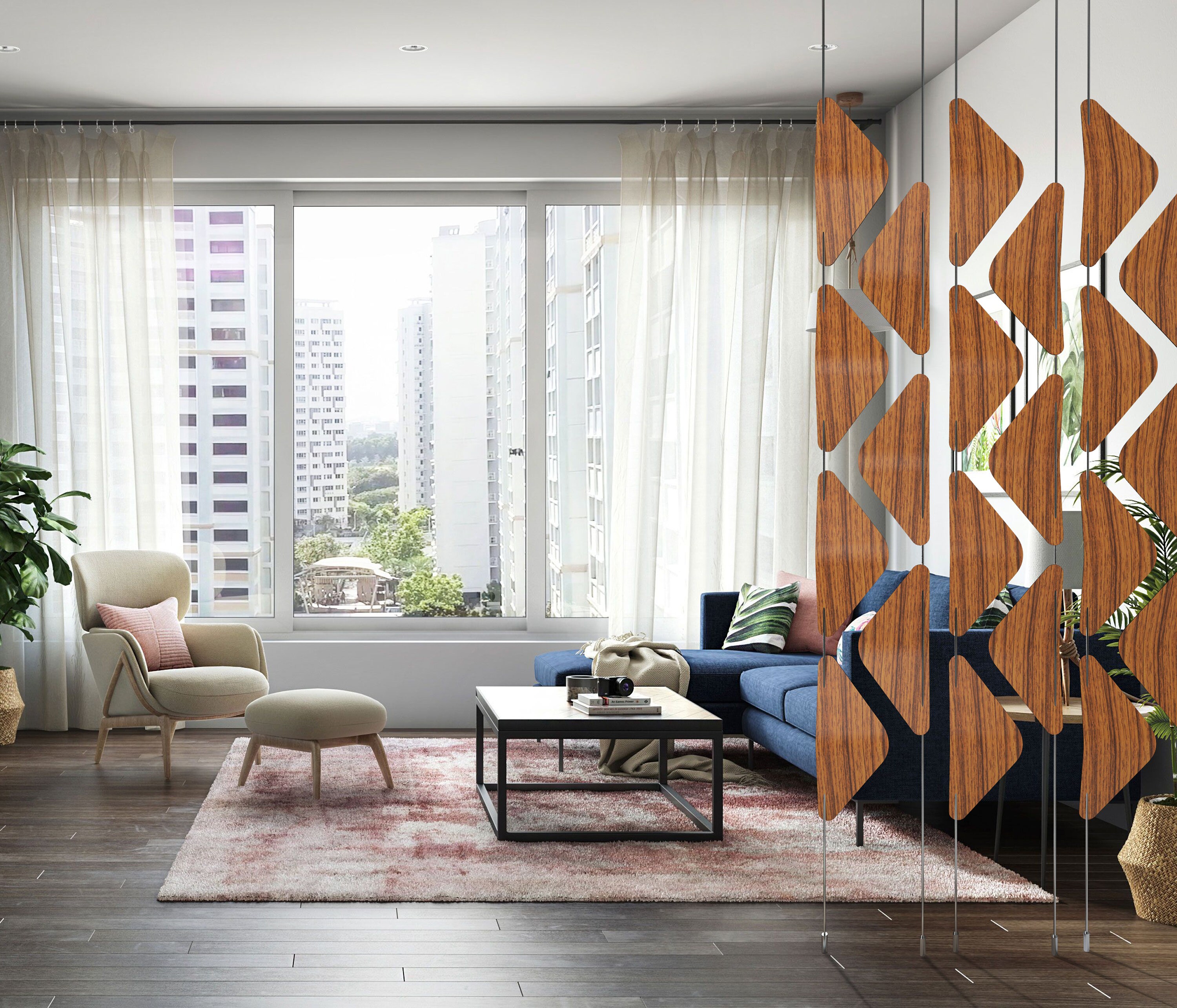 Room Divider Partition Hanging Metal String Etsy