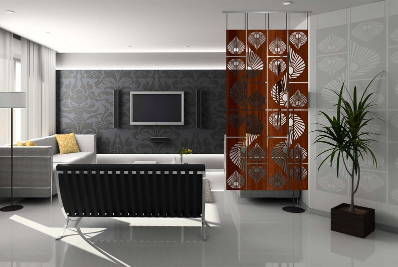 Modern Hanging Room Divider Contemporary Wall Hanging Room Etsy